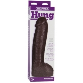 Большая насадка для трусиков Vac-U-Lock Realistic Hung - 31,7 см. - Doc Johnson - купить с доставкой в Курске