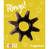 Чёрное эрекционное кольцо Rings Cogweel - Lola Games - в Курске купить с доставкой