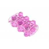 Розовая насадка на пенис Rings Armour - Lola Games - в Курске купить с доставкой