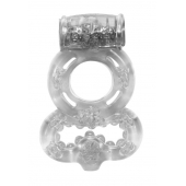 Прозрачное эрекционное кольцо Rings Treadle с подхватом - Lola Games - в Курске купить с доставкой