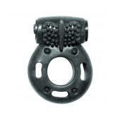 Черное эрекционное кольцо с вибрацией Rings Axle-pin - Lola Games - в Курске купить с доставкой