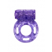Фиолетовое эрекционное кольцо с вибрацией Rings Axle-pin - Lola Games - в Курске купить с доставкой