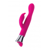 Розовый вибратор с клиторальным стимулятором и гибкой головкой LOLY - 21,6 см. - JOS купить в Курске с доставкой в Orgasmix.ru Розовый вибратор с клиторальным стимулятором и гибкой головкой LOLY - 21,6 см. - JOS