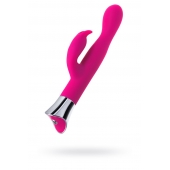 Розовый вибратор с клиторальным стимулятором и гибкой головкой LOLY - 21,6 см. - JOS купить в Курске с доставкой в Orgasmix.ru Розовый вибратор с клиторальным стимулятором и гибкой головкой LOLY - 21,6 см. - JOS