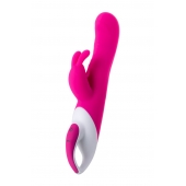 Розовый вибратор с клиторальным стимулятором ELLY с подогревом - 21,5 см. - JOS купить в Курске с доставкой в Orgasmix.ru Розовый вибратор с клиторальным стимулятором ELLY с подогревом - 21,5 см. - JOS