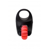 Чёрно-красное эрекционное виброкольцо Erotist - Erotist Adult Toys - в Курске купить с доставкой