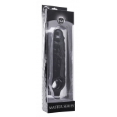 Чёрная увеличивающая насадка на член Mamba Cock Sheath Packaged - 16,5 см. - XR Brands - в Курске купить с доставкой