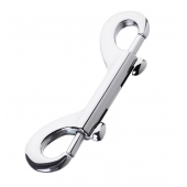Серебристый двухсторонний карабин TOYFA Metal - ToyFa - купить с доставкой в Курске
