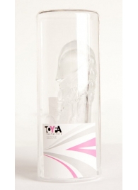 Прозрачная гелевая насадка с клиторальным отростком - 13 см. - Toyfa Basic - в Курске купить с доставкой