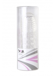Прозрачная закрытая гелевая насадка - 13,5 см. - Toyfa Basic - в Курске купить с доставкой