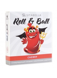 Стимулирующий презерватив-насадка Roll   Ball Cherry - Sitabella - купить с доставкой в Курске