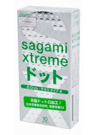 Презервативы Sagami Xtreme Type-E с точками - 10 шт. - Sagami - купить с доставкой в Курске