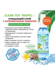 Очищающий спрей для игрушек CLEAR TOY Tropic - 100 мл. - Биоритм - купить с доставкой в Курске