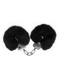 Черные меховые наручники Love с ключиками - Baile - купить с доставкой в Курске