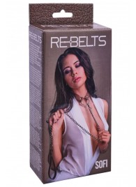 Коричневый поводок и чокер с кольцом Sofi - Rebelts - купить с доставкой в Курске