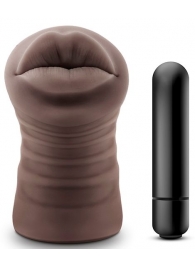 Коричневый мастурбатор-ротик Renee - Blush Novelties - в Курске купить с доставкой