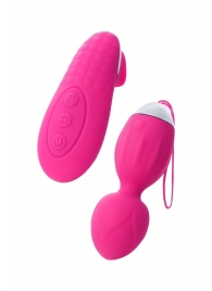 Розовые виброшарики TELLA с пультом-стимулятором - ToyFa в Курске Розовые виброшарики TELLA с пультом-стимулятором - ToyFa