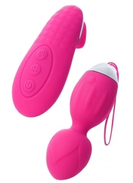 Розовые виброшарики TELLA с пультом-стимулятором - ToyFa в Курске Розовые виброшарики TELLA с пультом-стимулятором - ToyFa