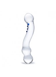 Изогнутый стеклянный стимулятор G-точки Curved G-Spot - 15,2 см. - Glas