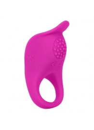 Ярко-розовое эрекционное виброкольцо Silicone Rechargeable Teasing Enhancer - California Exotic Novelties - в Курске купить с доставкой