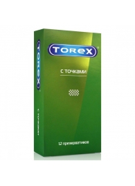 Текстурированные презервативы Torex  С точками  - 12 шт. - Torex - купить с доставкой в Курске