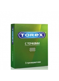 Текстурированные презервативы Torex  С точками  - 3 шт. - Torex - купить с доставкой в Курске