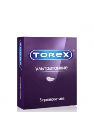 Презервативы Torex  Ультратонкие  - 3 шт. - Torex - купить с доставкой в Курске