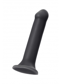 Черный фаллос на присоске Silicone Bendable Dildo XL - 20 см. - Strap-on-me - купить с доставкой в Курске