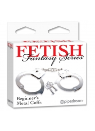 Металлические наручники Beginner s Metal Cuffs - Pipedream - купить с доставкой в Курске