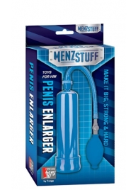 Синяя вакуумная помпа MENZSTUFF PENIS ENLARGER - Dream Toys - в Курске купить с доставкой