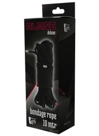 Черная веревка для бондажа BONDAGE ROPE - 10 м. - Dream Toys - купить с доставкой в Курске