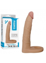 Телесная насадка-фаллоимитатор для двойного проникновения - 17 см. - Lovetoy - купить с доставкой в Курске