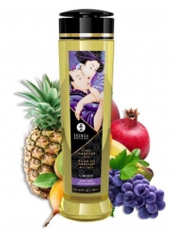 Массажное масло Libido Exotic Fruits с ароматом экзотических фруктов - 240 мл. - Shunga - купить с доставкой в Курске