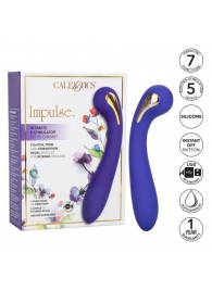 Фиолетовый вибромассажер с электростимуляцией Intimate Estim Petite G Wand - 19 см. - California Exotic Novelties - купить с доставкой в Курске