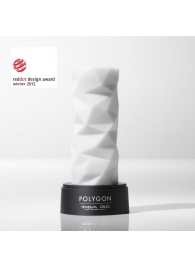 Белый 3D мастурбатор POLYGON - Tenga - в Курске купить с доставкой