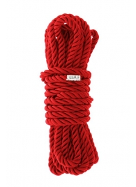 Красная веревка для шибари DELUXE BONDAGE ROPE - 5 м. - Dream Toys - купить с доставкой в Курске