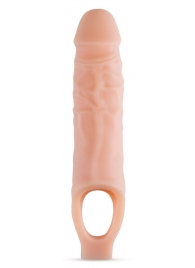 Телесный реалистичный фаллоудлинитель 9 Inch Silicone Cock Sheath Penis Extender - 22,86 см. - Blush Novelties - в Курске купить с доставкой