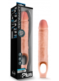 Телесный реалистичный фаллоудлинитель 10 Inch Silicone Cock Sheath Penis Extender - 25,4 см. - Blush Novelties - в Курске купить с доставкой
