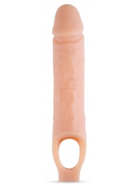 Телесный реалистичный фаллоудлинитель 10 Inch Silicone Cock Sheath Penis Extender - 25,4 см. - Blush Novelties - в Курске купить с доставкой