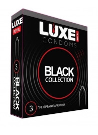 Черные презервативы LUXE Royal Black Collection - 3 шт. - Luxe - купить с доставкой в Курске