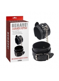 Черные наручники Be good Wrist Cuffs - Chisa - купить с доставкой в Курске