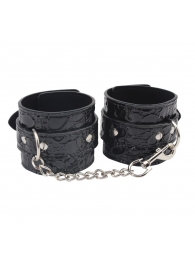 Черные наручники Be good Wrist Cuffs - Chisa - купить с доставкой в Курске