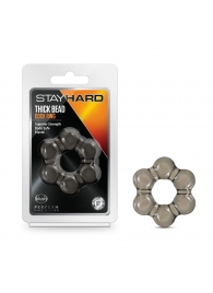 Дымчатое эрекционное кольцо Stay Hard Thick Bead Cock Ring - Blush Novelties - в Курске купить с доставкой