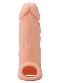 Телесная насадка EXTENDER WITH BALL STRAP 5.5 - 14 см. - Dream Toys - в Курске купить с доставкой