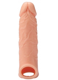 Телесная насадка EXTENDER WITH BALL STRAP 6.5 - 17 см. - Dream Toys - в Курске купить с доставкой