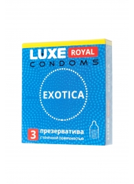 Текстурированные презервативы LUXE Royal Exotica - 3 шт. - Luxe - купить с доставкой в Курске