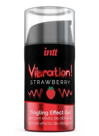 Жидкий интимный гель с эффектом вибрации Vibration! Strawberry - 15 мл. - INTT - купить с доставкой в Курске