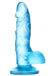 Голубой реалистичный фаллоимитатор Indy - 15,8 см. - A-toys купить с доставкой в интернет-магазине Orgasmix в Курске Голубой реалистичный фаллоимитатор Indy - 15,8 см. - A-toys