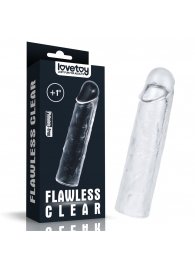 Прозрачная насадка-удлинитель Flawless Clear Penis Sleeve Add 1 - 15,5 см. - Lovetoy - в Курске купить с доставкой