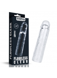 Прозрачная насадка-удлинитель Flawless Clear Penis Sleeve Add 2 - 19 см. - Lovetoy - в Курске купить с доставкой